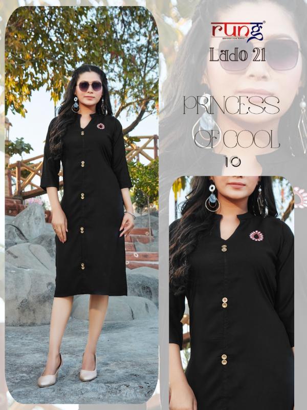 Rung Lado 21 Beautiful Rayon Kurti